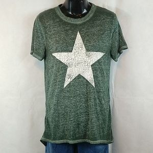 Women's sz x-small oversized t shirt modern lux